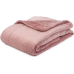 Gözze Kuscheldecke Cord Optik, 40067-39, altrosa, flauschig & weich, 500 g/m², 150 x 200 cm