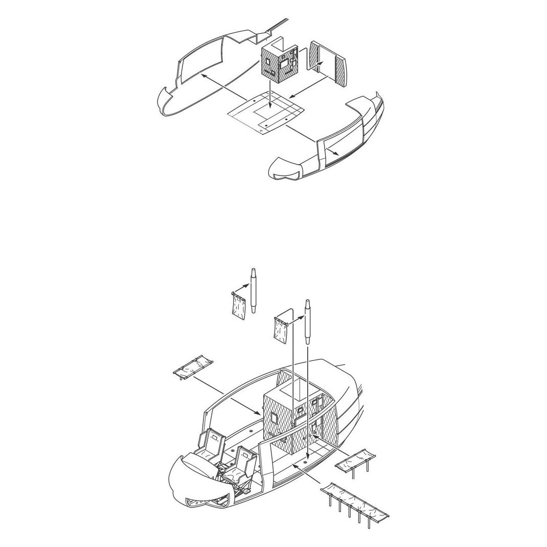 CMK UH-1D Cargo Bay set (DRA), USA, Modern (129-6006)