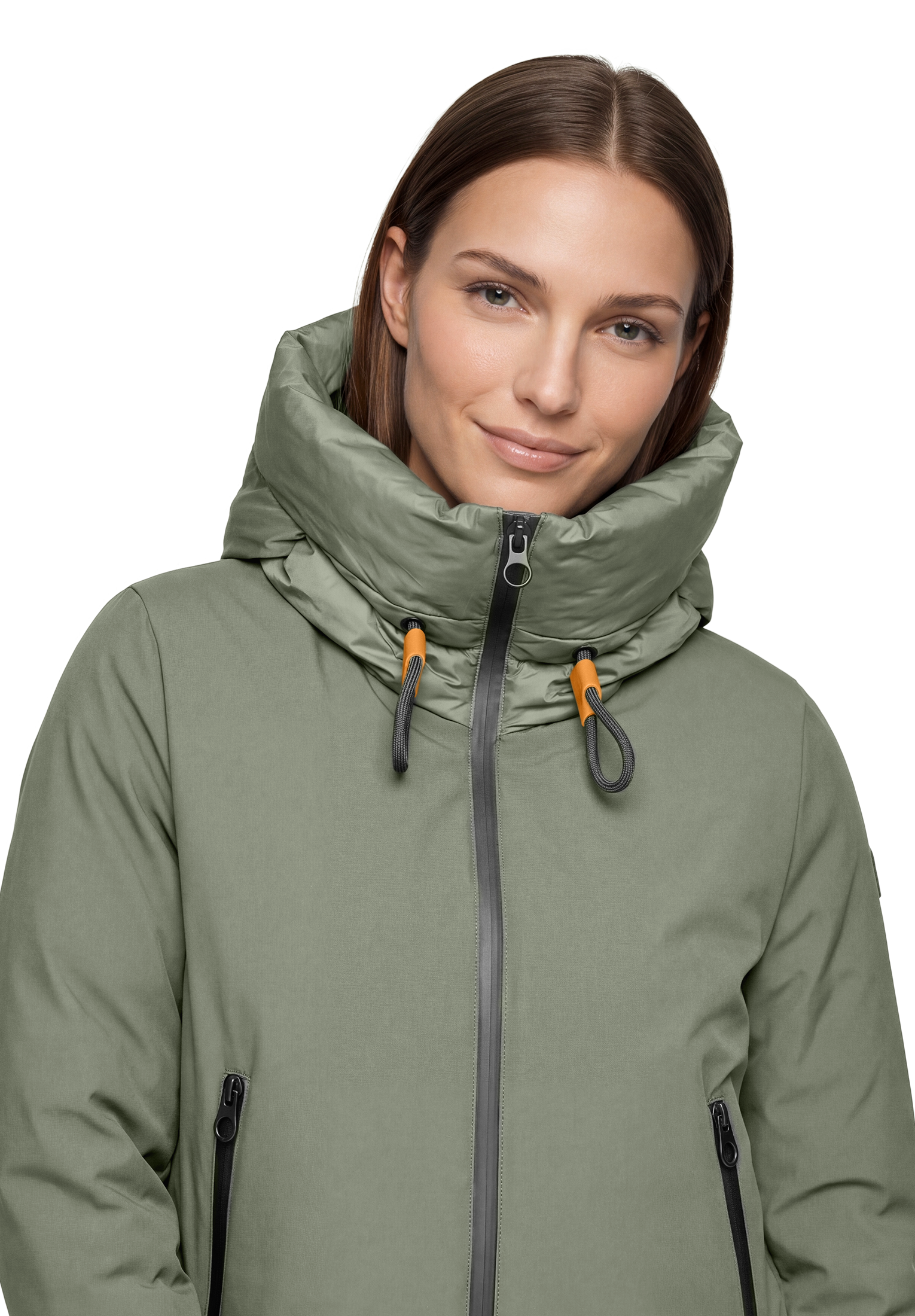 Steppjacke GIL BRET, Damen, Gr. 38, grün (shiny forest), Steppware, Obermaterial: 100% Polyamid, unifarben, normal hüftlang, Rundhals, Jacken Steppjacke, mit Kapuze und Kordelzug shiny forest 38