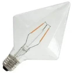 Bailey | LED Lampe Pyramide | Große Fassung E27 Dimmbar | 2W (ersetzt 25W)