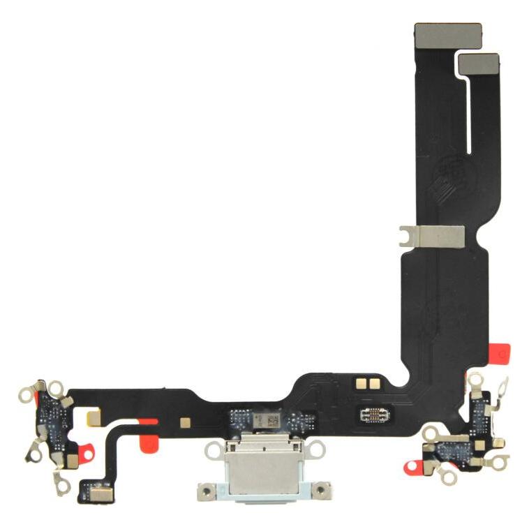 OEM Ladeanschluss Flex für iPhone 15 Plus blau (Apple iPhone 15 Plus) (41401083)