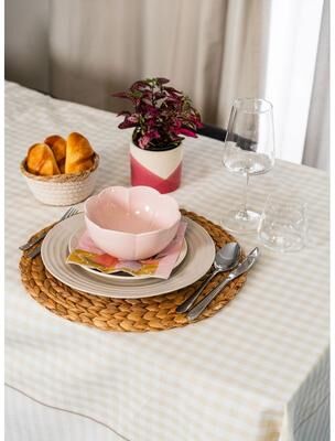 Fabstyles Gingham Check-Table Cloth
