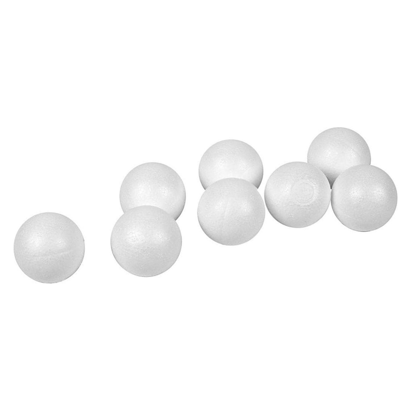 Creativ Company Styropor-Kugeln 4 cm, Weiss, 100 Stück (543022)