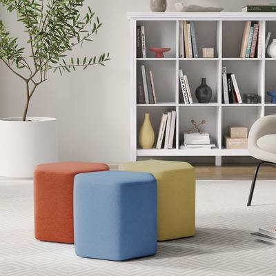 WYNDENHALL Eaglemont 16 inch Wide Contemporary Irregular Footstool