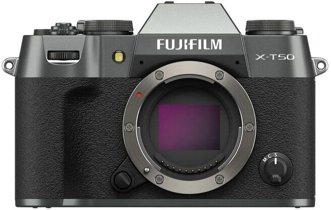 MÁQUINA FOTOGRÁFICA FUJIFILM X-T50 CORPO CARVÃO PRATEADO