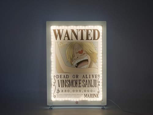 Teknofun One Piece Sanji Wanted LED Wanddecoratie - 30 cm