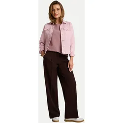 Langarmshirt mit Knopf-Details Rosa S