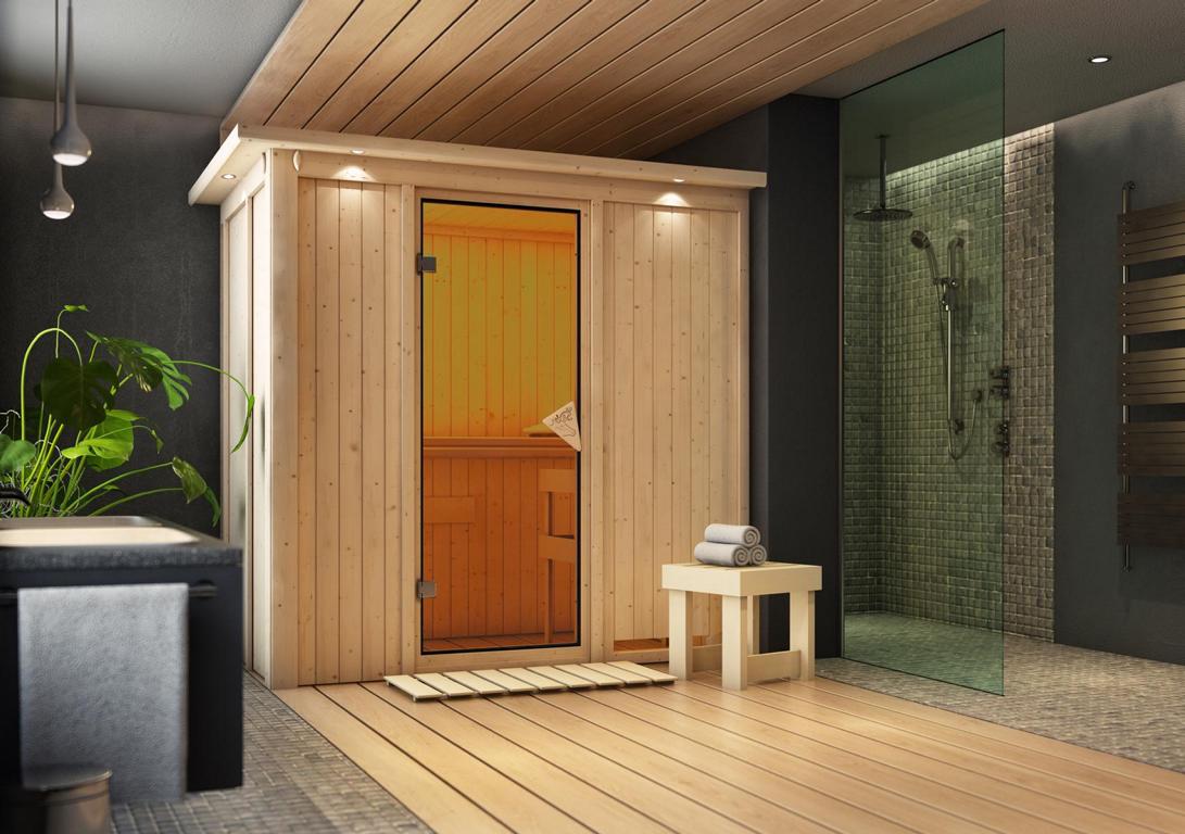 KARIBUHOLZT Sauna Variado Front, o. Zub. bronz.GGT u. DK 09238922