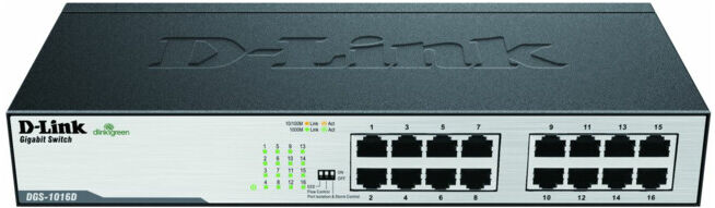 DLink Deutschland Switch Gigabit 16 ports 16x1000MbitTP DGS-1016D/E ; d_link (DGS-1016D/E)