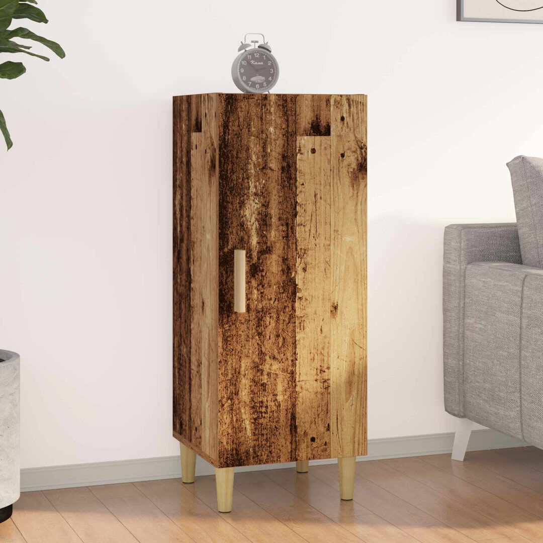 Lily Manor Accent Cabinet Old Wood 90cm H X 34.5cm W X 34cm D