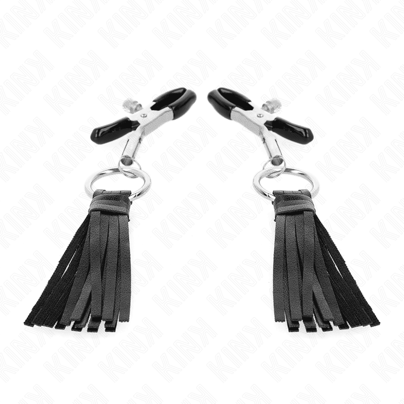KINK NIPPLE GRIP pinces à tétons à pampons en cuirette 6 cm