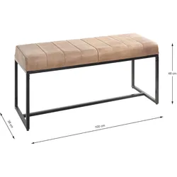 HAKU Möbel, Sitzbank, Bank (100 cm)