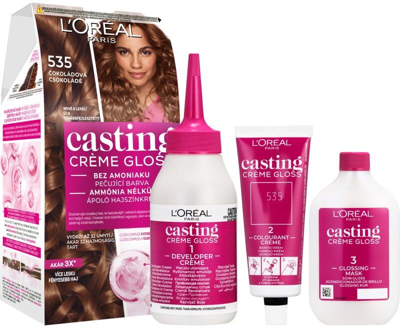 L’Oréal Paris Casting Creme Gloss coloration cheveux teinte 535 Chocolate 1 pcs