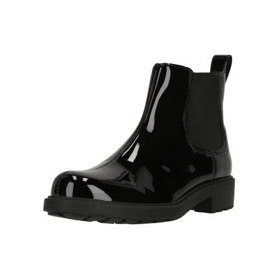 Stiefelette CLARKS "Orinoco2 Lane Black Pat", Damen, Gr. 38, schwarz, Leder, Schuhe Stiefelette, mit dämpfender Eigenschaft