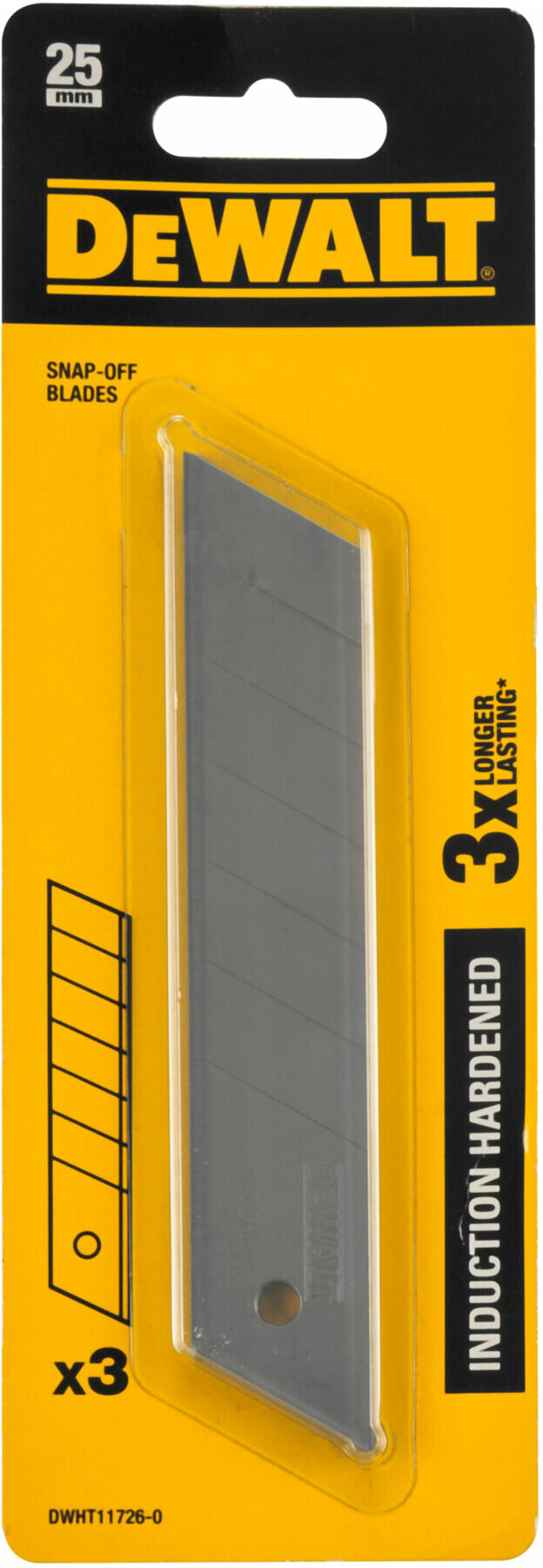 DEWALT Induktionsgehärtete Abbrechklingen 25mm 7 Segmente ohne Spender DWHT11726-0)