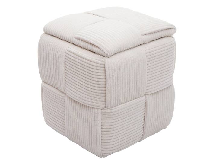 Pouf Hwc-q47\, Pouf Ottomane Rembourré\, Avec Couvercle Et Compartiment De Rangement\, En Velours (260