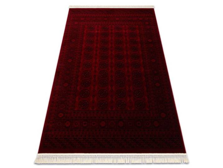 Tapis ORIENT 6889 bordeaux / noir Buchara cadre oriental à franges - 200x290 cm