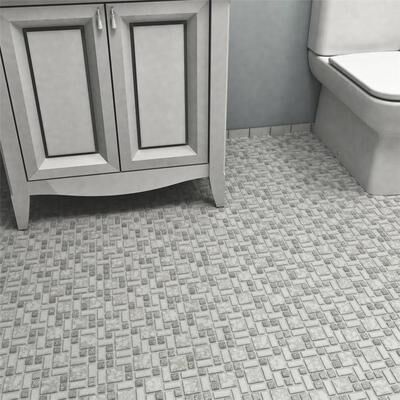 "Merola Tile Academy Grey 11-7/8"" x 11-7/8"" Porcelain Floor and Wall Tile"