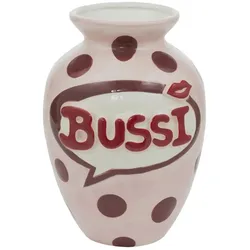 HOME STORY Vase Bussi   , rosa/pink , Dolomite , Maße (cm): H: 25,3  Ø: 18.2