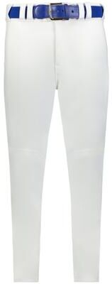 Russell Athletic R52LGB YOUTH BASELINE TAPERED LEG BASEBALL PANT in White size Small   Polyester