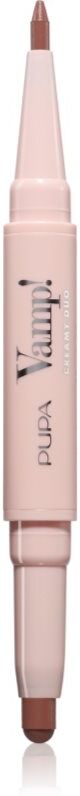 PUPA Milano Vamp! Creamy Duo lipstick and contouring lip liner 2-in-1 shade 001 Fair Nude 0.8 g