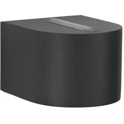 Albert LED Außenwand-Strahler Typ Nr. 2338, Up/Down, eng/eng, Rund, IP44, 230V,6W 3000K 660lm, Linse klar, Schwarz ALB-662338