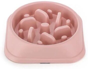 Inspire Select Non Slip Slow Feeder Dog Bowl Interactive Puzzle Feeding Dish For Small & Medium Dogs And Puppies pink