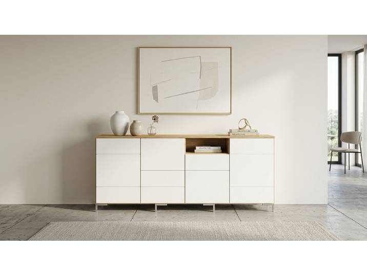 Meuble de rangement moderne sur mesure Chêne Naturel huilé