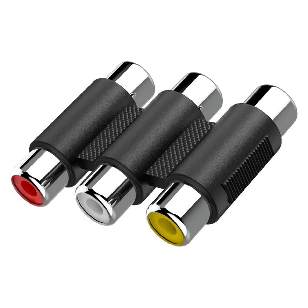Hama Video-Adapter, 3 Cinch-Kupplungen - 3 Cinch-Kupplungen (00205174)
