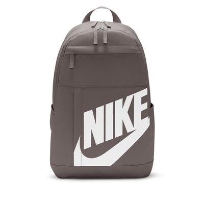 Rucksack NIKE SPORTSWEAR "Nike Elemental Backpack (21L)", grau (cave stone, cave stone, weiß), Rucksäcke, Web, Obermaterial: 100% Polyester, Rucksack, mit großem Reißverschlussfach, 1 Hauptfach, aus Polyester in Webart
