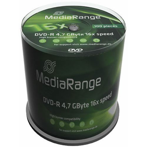MediaRange DVD-R 4.7GB 100pcs Spindel 16x