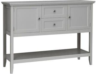 Costway Wooden Sideboard Buffet Console Table with Drawers and Storage-Gray