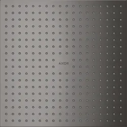 hansgrohe AXOR ShowerSolutions Kopfbrause 300/300 1-jet, Decke-Aufputz, 35317340, Farbe: Brushed Black Chrome