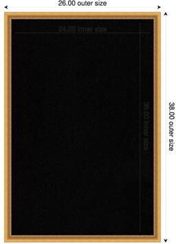 Amanti Art Black Cork Board, Belmont Rope Wood Framed Bulletin Board Pinboard