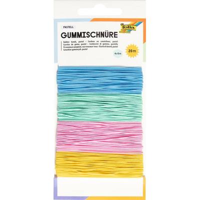 FOLIA® Gummischnüre, pastell