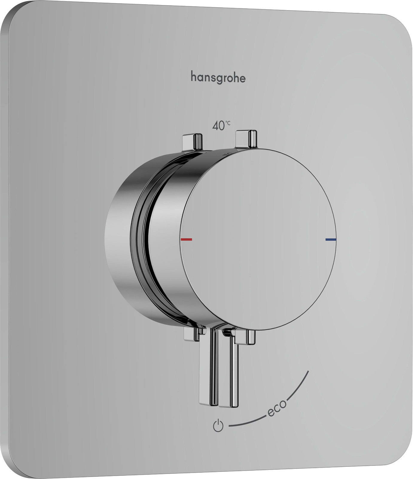 Hansgrohe Thermostaat UP Ecostat Comfort Q, complete set voor 1 aansluiting, chroom