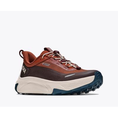 Walkingschuh HOKA ONE ONE "Transport 2 Gore-Tex", Herren, Gr. 42,5, braun (coastal rotwood, alabaster), Synthetik, Textil, Schuhe Walkingschuh, wasserdicht, mit GORE-TEX Membran, atmungsaktives Obermaterial