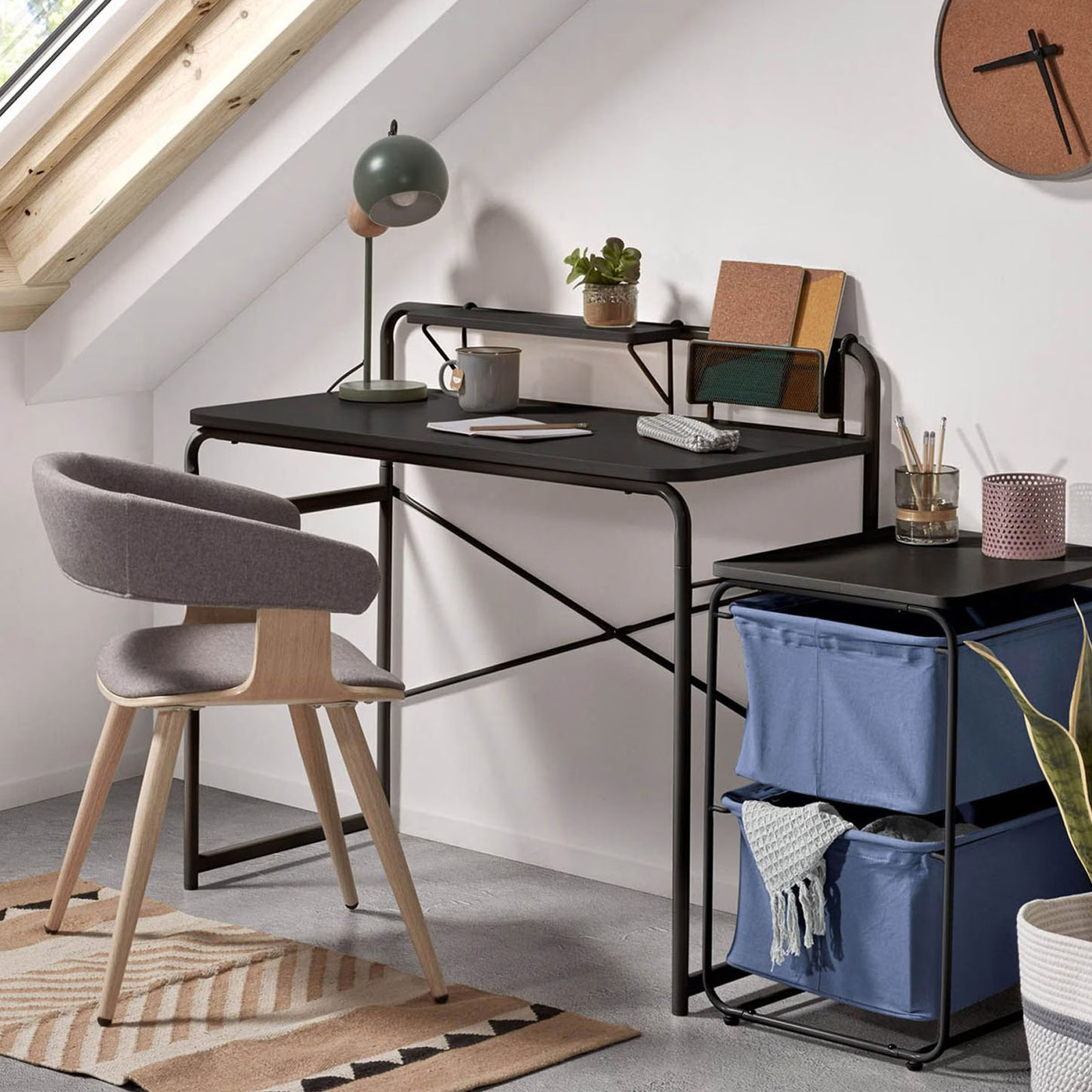 Kave Home Foreman Bureau - Zwart
