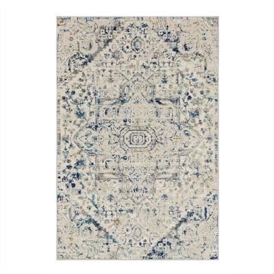 Mohawk Home Paris Floral Ornamental Medallion Woven Area Rug