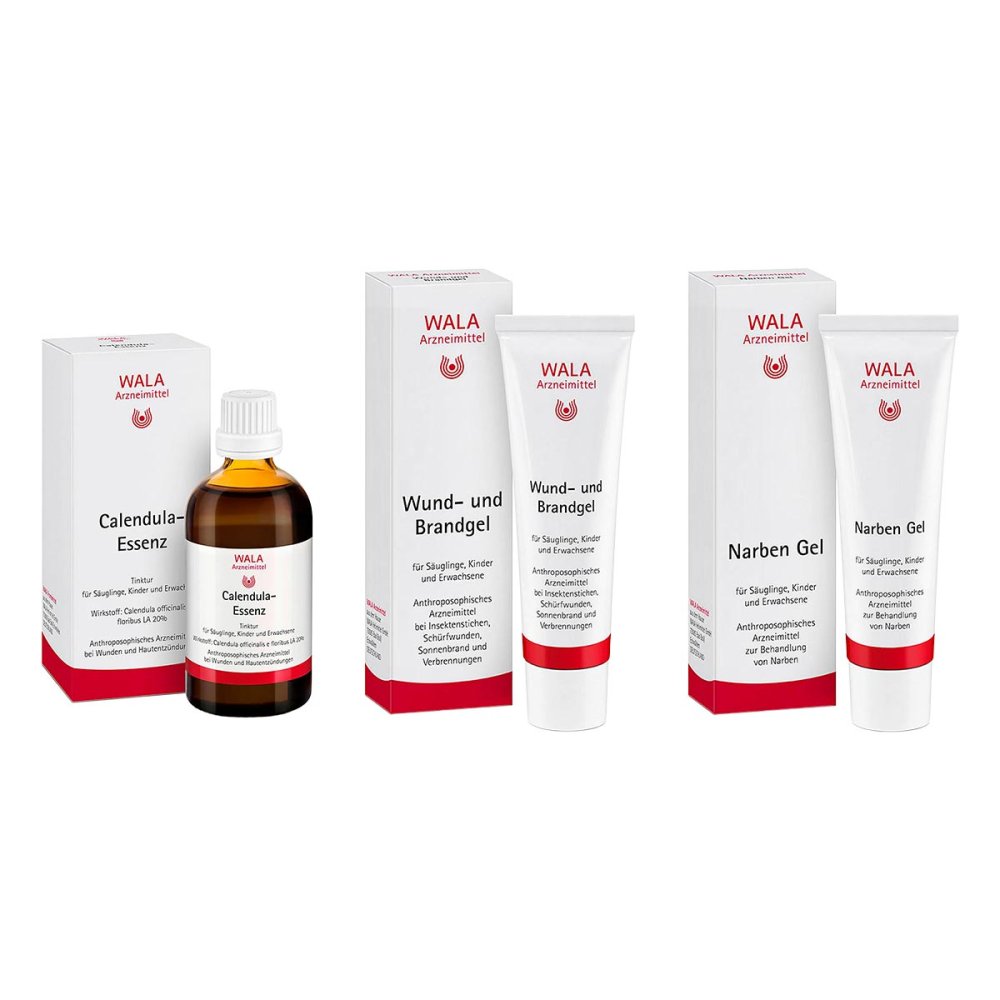 WALA Heilmittel GmbH Wala Wund- und Brandgel + Narben Gel + Calendula Essenz 08106472