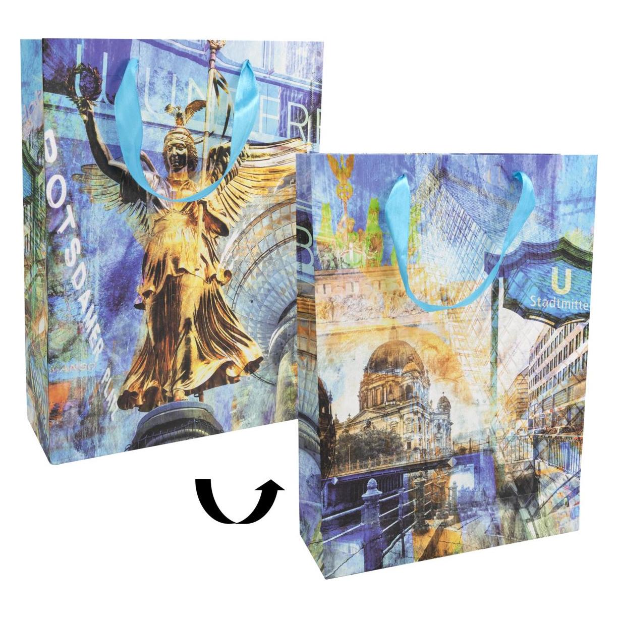 Idena Geschenktasche matt Berlin 25x8,5x34,5cm (42582950)