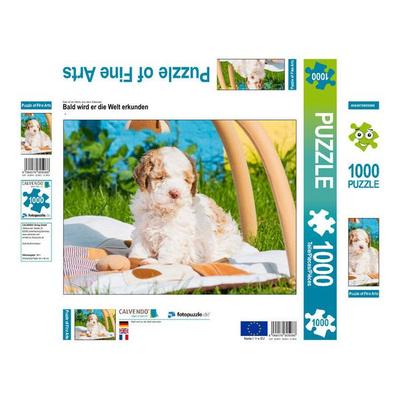 CALVENDO Puzzle Bald wird er die Welt erkunden | 1000 Teile Lege-Größe 64x48cm Foto-Puzzle für glückliche Stunden