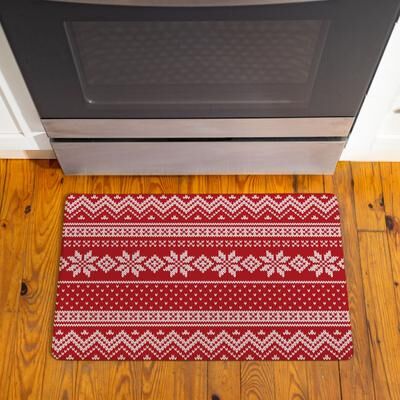 Evergreen "Winter Grove Sweater Anti-Fatigue Door Mat - 30"" x 18"""