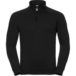 Russell Men's HD Quarter Zip Sweat, black, S