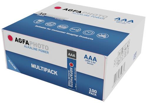 AgfaPhoto Power LR03 Micro (AAA)-Batterie Alkali-Mangan 1.5V 100St.