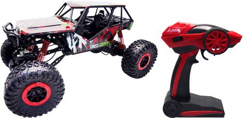 Amewi 22216 Crazy Crawler 1:10 RC Einsteiger Modellauto Elektro Crawler Allradantrieb (4WD) inkl. Akku, Ladegerät und Senderbatterien