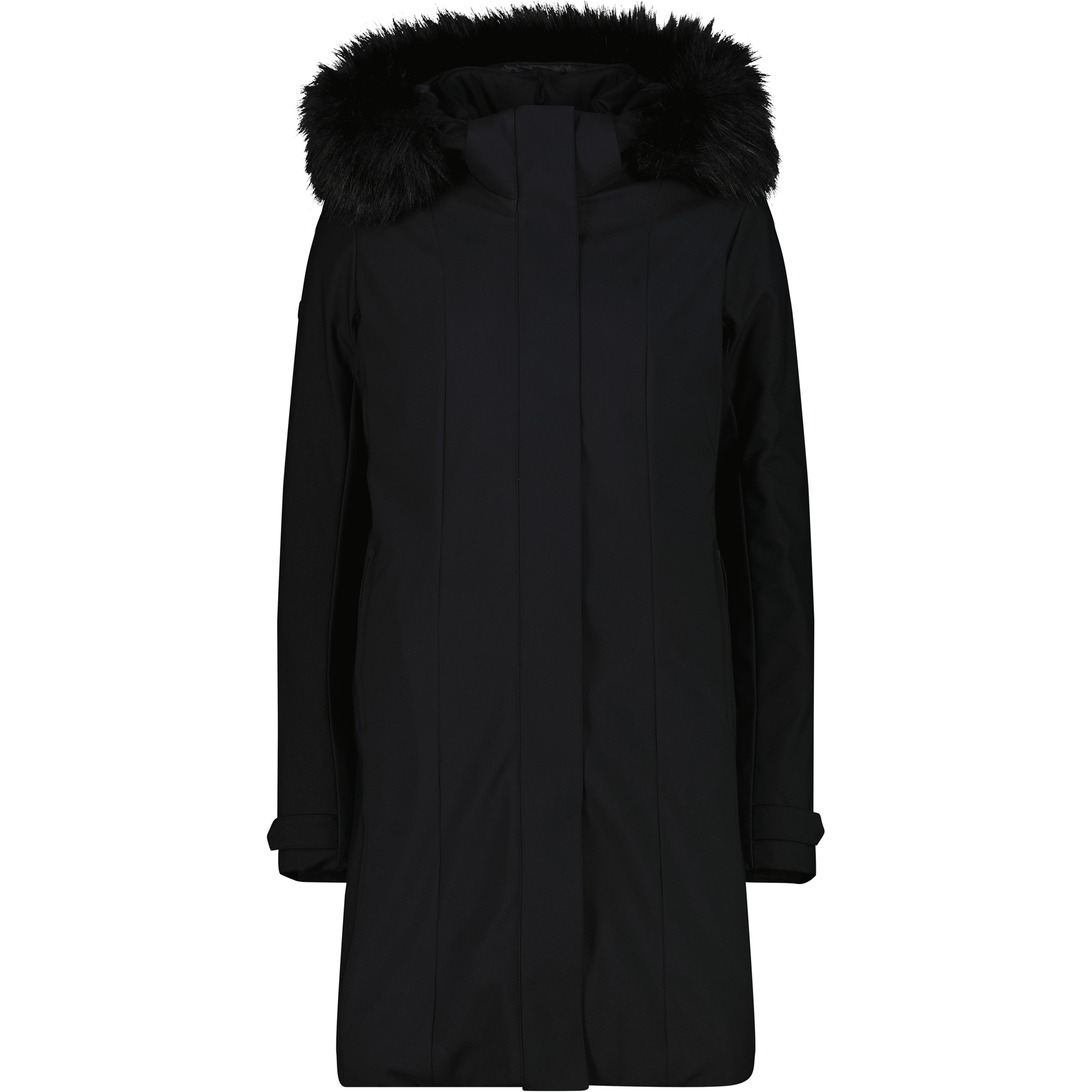 CMP Zip Mantel Damen Winterjacke schwarz Größe L Lifestyle