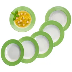 MamboCat 6er Set Variant Grün Suppenteller Ø 21,5 cm