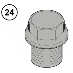 24 - Hörmann Ölablass-Schraube STA 180/220 + DTH 700