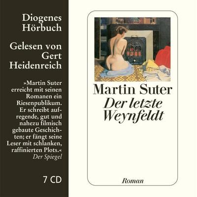Der letzte Weynfeldt - Martin Suter, CD, 9783257802009